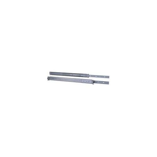 2U Teleskopschienen 455 mm, Einbauschienen grau