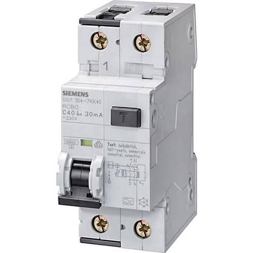 Siemens 5SU13547KK06 FI-Schutzschalter/Leitungsschutzschalter 2polig 6 A 0.03 A 230 V