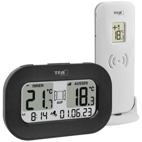 TFA Dostmann Funk-Thermometer COOL@HOME Funk-Thermometer digital Schwarz