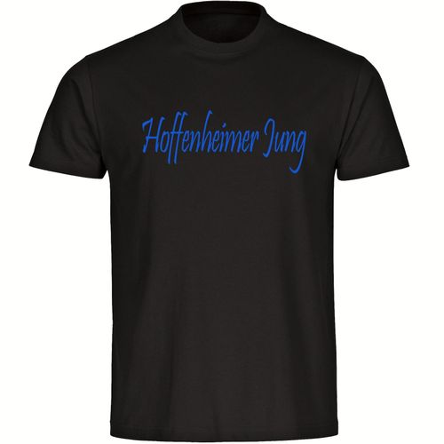 multifanshop Herren T-Shirt - Hoffenheim - Hoffenheimer Jung - Druck blau - Männer