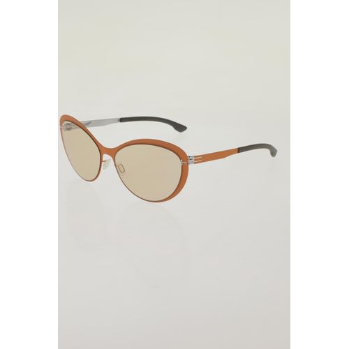 ic! berlin Damen Sonnenbrille, orange, Gr.