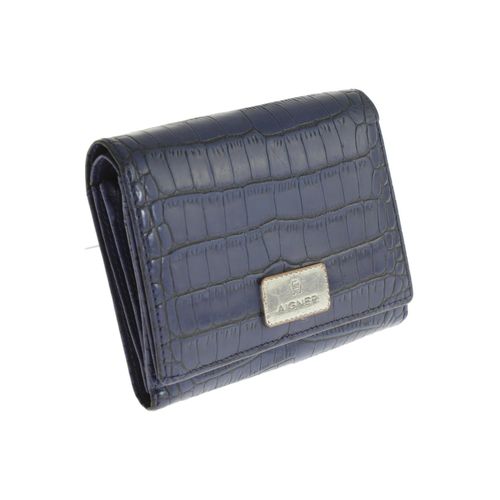 Aigner Damen Portemonnaie, marineblau, Gr.