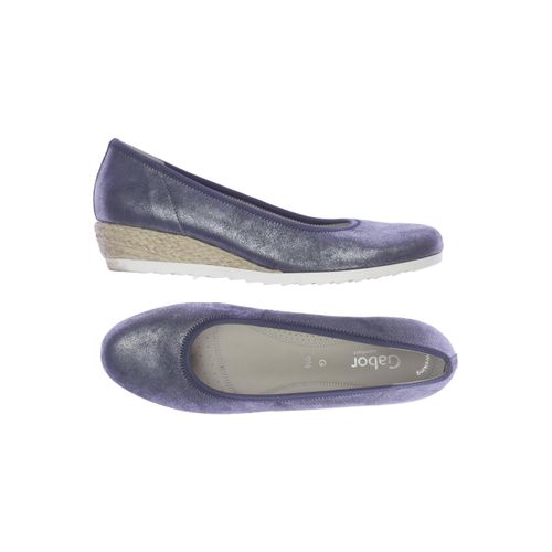 Gabor Damen Ballerinas, blau, Gr. 9.5