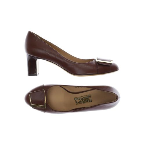 Salvatore Ferragamo Damen Pumps, braun, Gr. 10