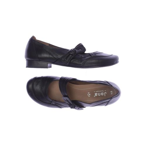 Jana Damen Ballerinas, schwarz, Gr. 6.5