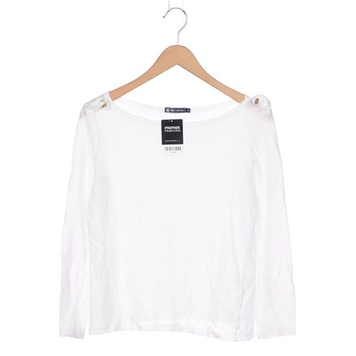 Petit Bateau Damen Langarmshirt, weiß, Gr. 38