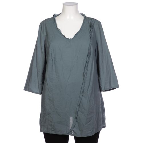 Pure by Ulla Popken Damen Bluse, türkis, Gr. 46