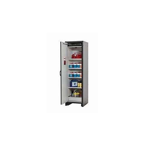 Sicherheitsschrank Typ 30 asecos Q-CLASSIC-30, Flügeltür, Anschlag links, Front Resedagrün, B 564 x T 620 x H 1947 mm