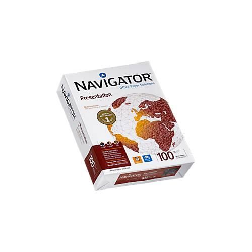 Kopierpapier Navigator Presentation, DIN A4, 100 g/m², hochweiß, 1 Paket = 500 Blatt