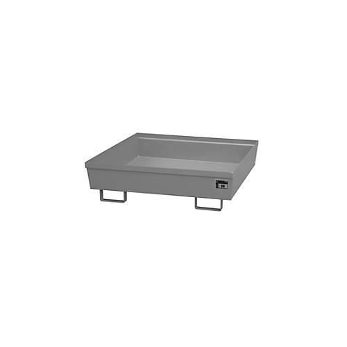 Auffangwanne BAUER AO-4/A, Stahl, 280 l, B 1200 x T 1200 x H 335 mm, grau