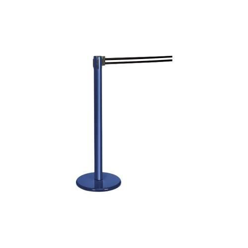 Gurtpfosten blau, Gurt schwarz/weiß
