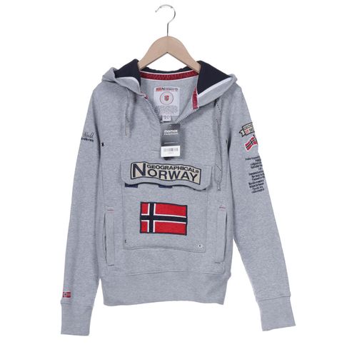 Geographical Norway Damen Kapuzenpullover, grau, Gr. 8