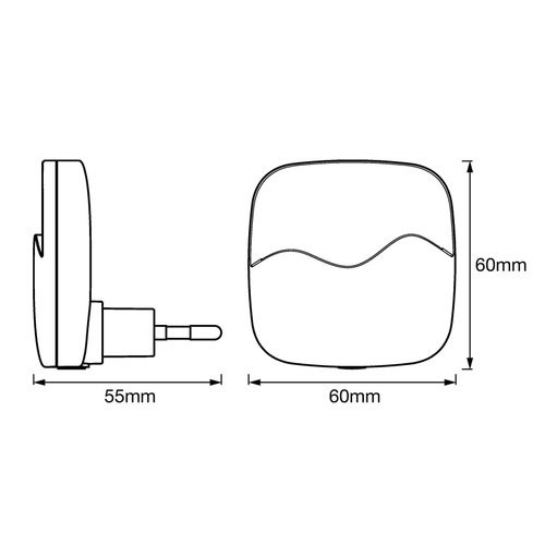 LEDVANCE Lunetta Wave LED-Nachtlicht Sensor