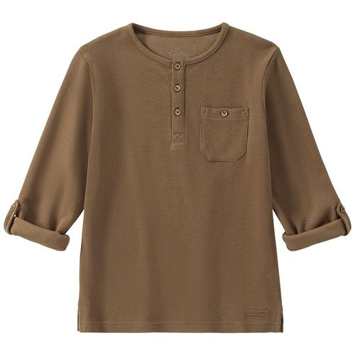 Jungen Langarmshirt mit Knopfleiste