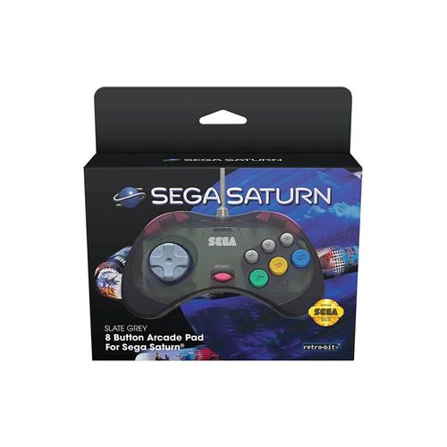 Retro-Bit SEGA Saturn Pad - Grey - Controller - Sega Saturn