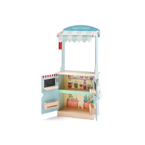 ET Toys Small Wood - 2-in-1 Theater and Shop