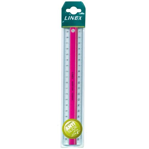 Linex Super Ruler 20 cm Acrylic Pink