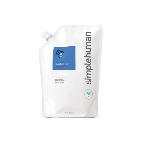 Simplehuman 1L Flüssigseife Nachfüllpackung, Quellwasser