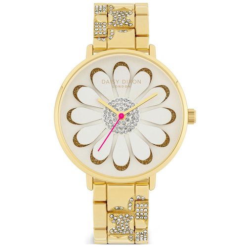 DAISY DIXON London Damenuhr Stylische Armbanduhr DD099GM inkl. Clutch