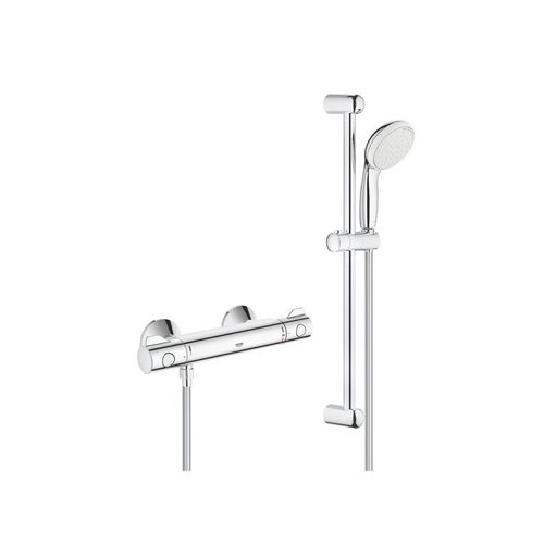 Grohe Tempesta II shower set incl. Grohtherm 800 shower arm, chrome