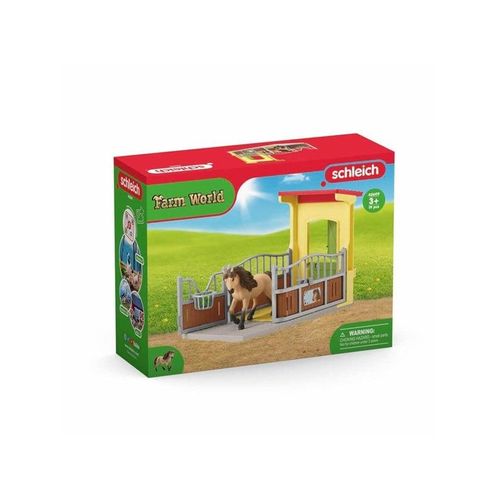 Schleich Pony Box with Iceland Pony Stallion