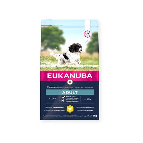 Eukanuba Adult Medium Breed Frisches Huhn 3kg