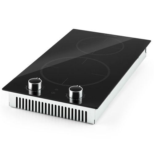 Klarstein Induktionskochfeld, Herd mit 2 Kochfelder, 2900W Induktion Einbauherd, Moderner Einbau-Induktionskochfeld mit 2 Platten, 2 Felder Glaskeramik Induktionskochfelder, Elektro Kochfeld