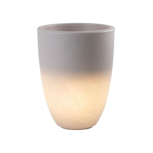 Beleuchteter Pflanztopf Shining Curvy Pot M (Grey)