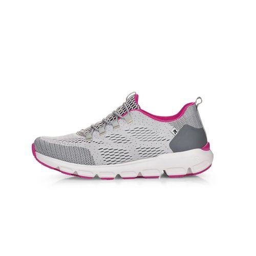Rieker Slipper - Silber / Grau Mesh Größe: 41 Normal