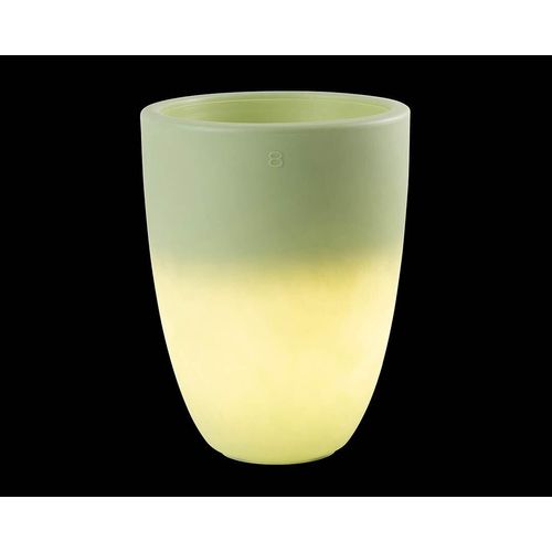 Beleuchteter Pflanztopf Shining Curvy Pot M (Mint)
