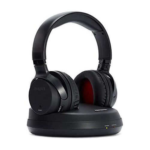 Headset headset wireles rf aiwa whf-90d wiederaufladbares headset auf empfängerbasis mit optischem anschluss ohne mikrofon