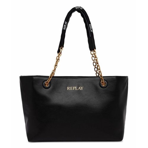 REPLAY Schultertasche Shopper Black schwarz
