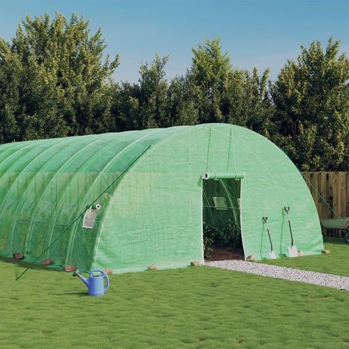 [Home] Gewächshaus mit Stahlrahmen Grün 60 m² 10x6x2,85 m , Neue Mode 2024 im häuslichen Leben