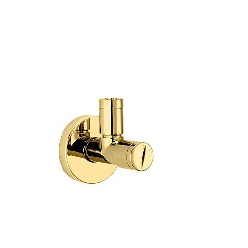 Herzbach Living Design-Eckventil 30.954780.1.03 1/2"x3/8", mit Reinigungsfilter, PVD gold