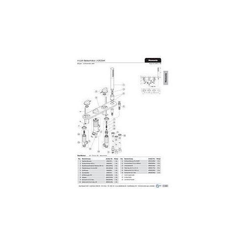 Ideal Standard Seitenventil Zst., G1/2, Blau, rechts A960512NU