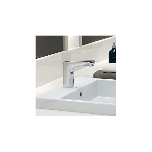 Duravit Sensor 1 Waschtischarmatur elektronisch SE1094009010 Batterie Anschluss, Wassertemperatur voreinstellbar, Chrom Hochglanz