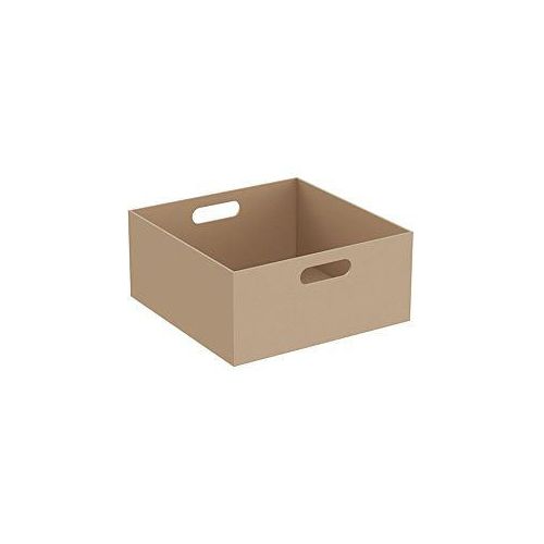 Vitra Equal Leder-Box 64113 35 x 35 x 16 cm, 2 Grifflöcher, beige