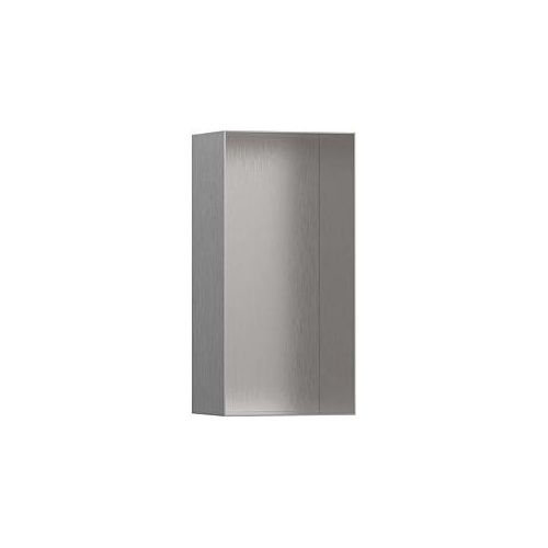 hansgrohe XtraStoris Wandnische 56070800 30x15x10cm, mit offenem Rahmen, Edelstahl Optic