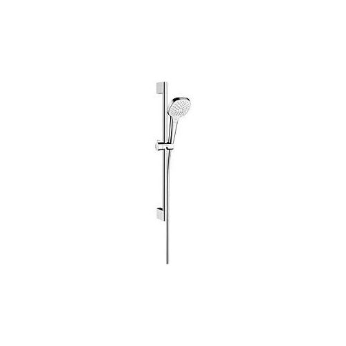 hansgrohe Croma Select E Vario Brause Set 26582400 weiss chrom, 65 cm Brausestange Unica Croma