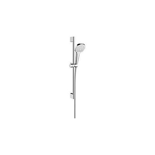 hansgrohe Croma Select E Multi Brause Set 26581400 EcoSmart, weiss chrom, 65 cm Stange Unica Croma