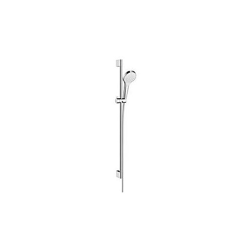 hansgrohe Croma Select S 1jet Brauseset 26574400 weiss-chrom, 90 cm Brausestange Unica Croma