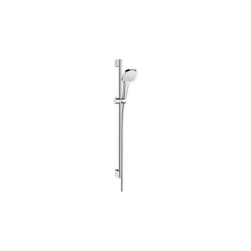 hansgrohe Croma Select E Multi Brause Set 26591400 EcoSmart, weiss chrom, 90 cm Stange Unica Croma