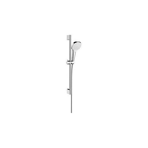 hansgrohe Croma Select E 1jet Brauseset 26584400 weiss-chrom, 65 cm Brausestange Unica Croma