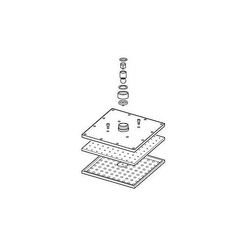 Hansa Kopfbrause komplett 200 x 200 mm 59913873 200 x 200 mm chr