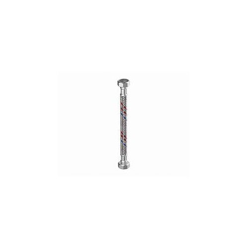 Flamco Meiflex Silikon-Panzerschlauch M5715.0201.50 3/8" x 3/8" IG/IG, 8 x 500 mm, Edelstahlgeflecht