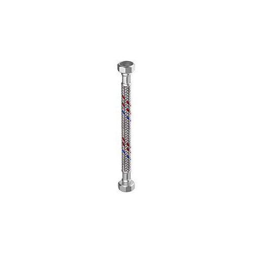 Flamco Meiflex Silikon-Panzerschlauch M5725.1227.70 3/4" x 3/4" IG/IG, 18 x 700 mm, Edelstahlgeflecht