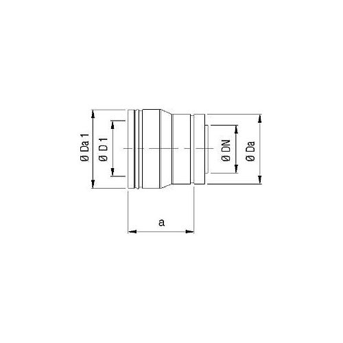 Bertrams Dw Erweiterungsstück 22ES250 Ø 250 mm, doppelwandig