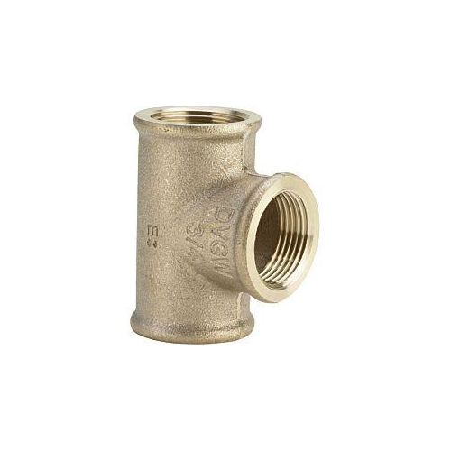 Viega T-Stück 264444 Rp 1/2 x Rp 3/8 x Rp 1/2, Rotguss