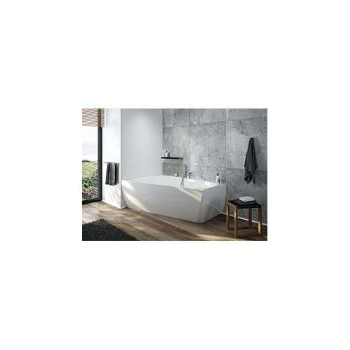 Hoesch iSENSI Badewanne 3900.010 180x140cm, links, weiß, 361 l, Überlaufbefüllung, weiß