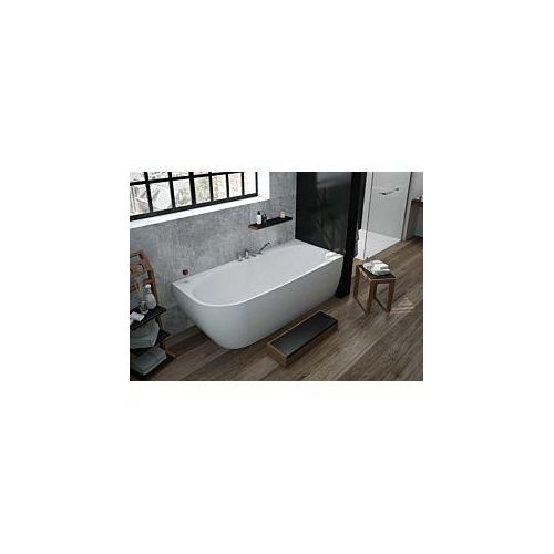 Hoesch iSENSI Eck-Badewanne 3885.010 170x75cm, rechts, weiß, 148 l, Überlaufbefüllung, weiß